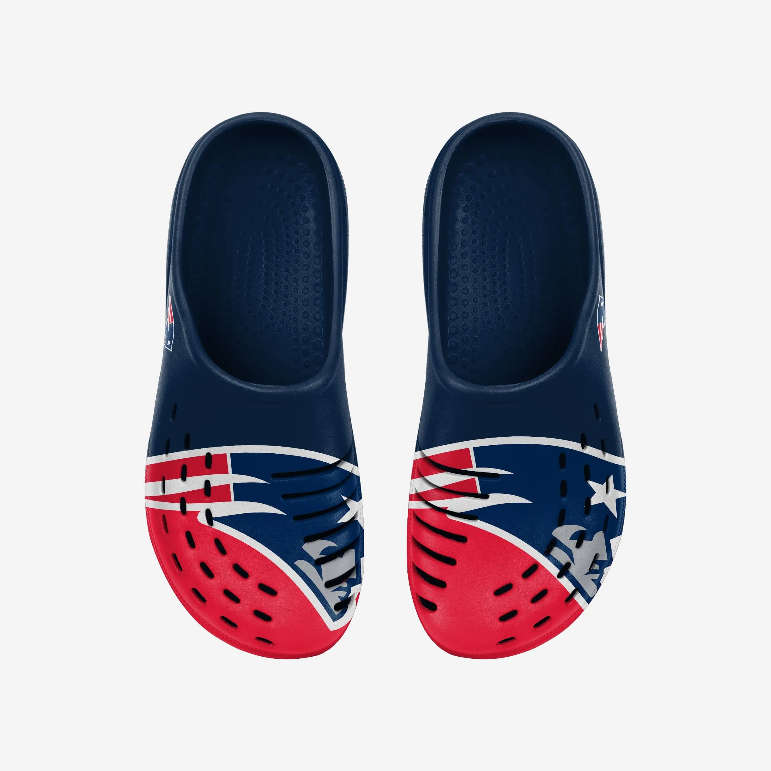 New England Patriots Colorblock Big Logo Clog