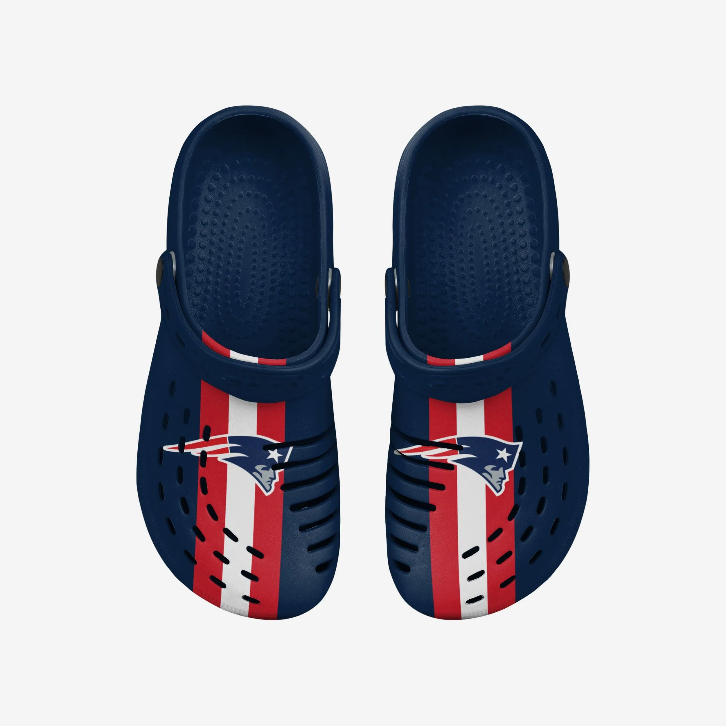 New England Patriots Team Stripe Clog With Strap