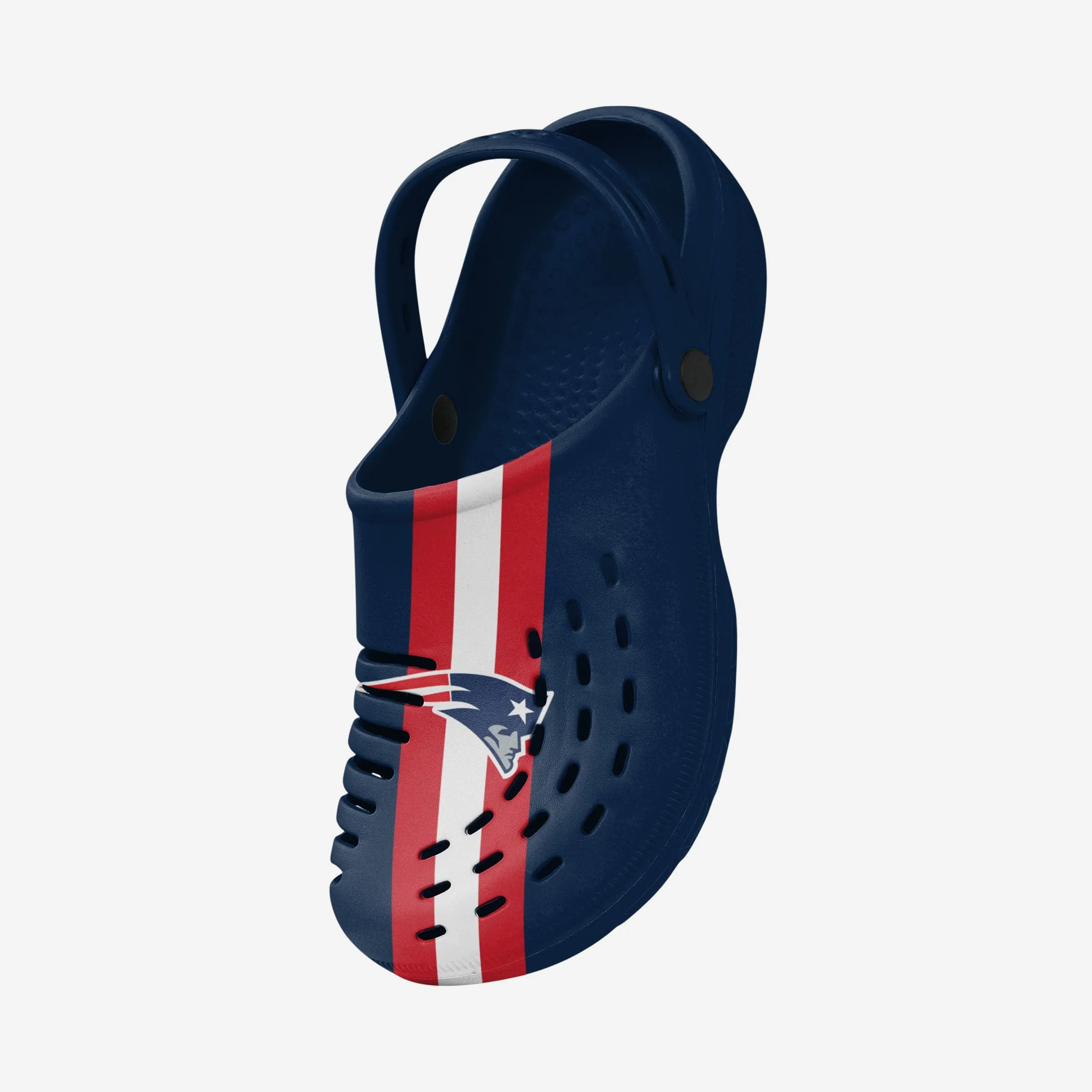New England Patriots Team Stripe Clog With Strap