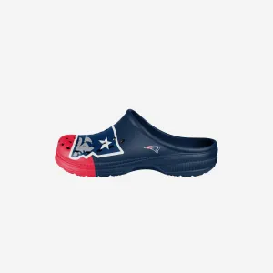 New England Patriots Youth Colorblock Big Logo Clog
