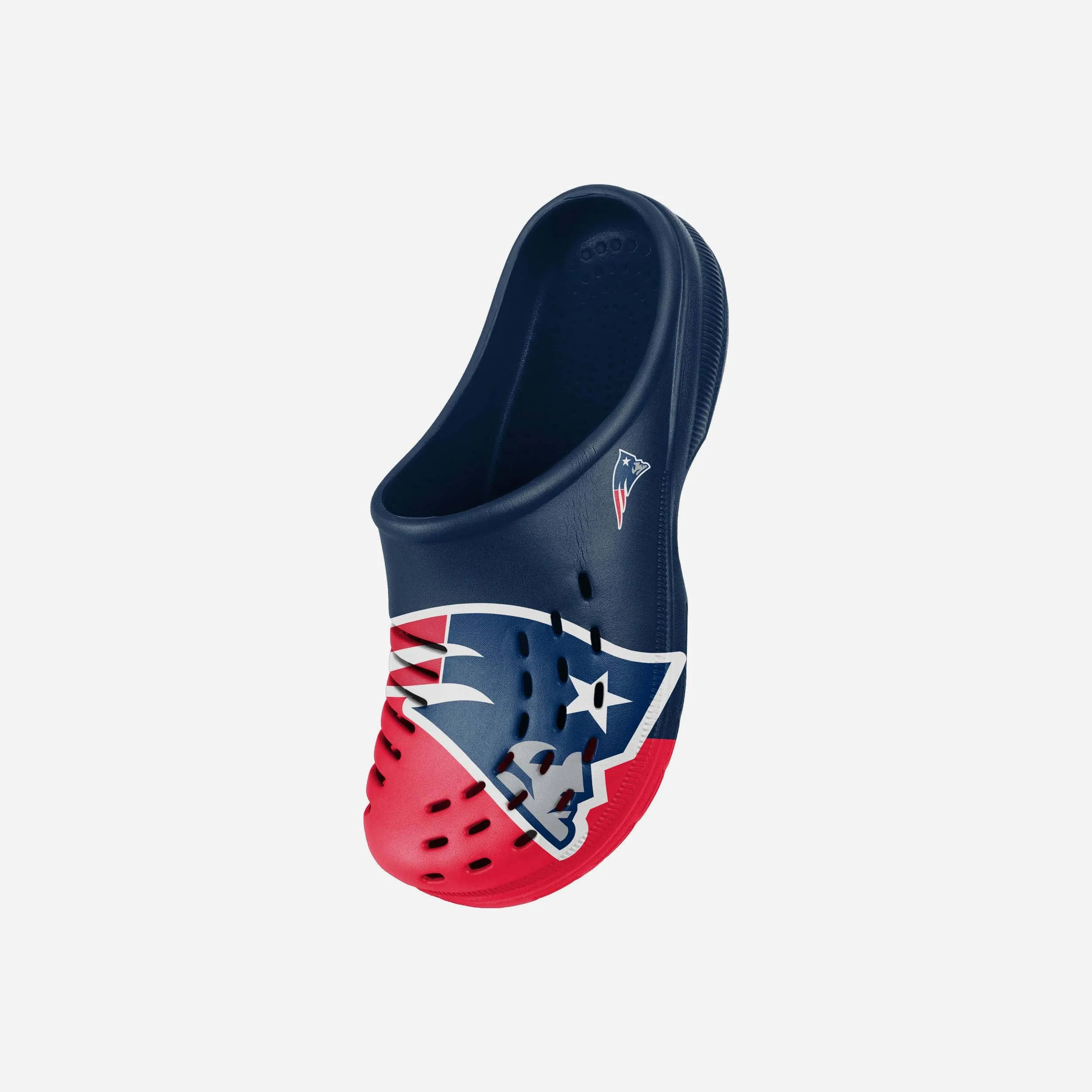 New England Patriots Youth Colorblock Big Logo Clog