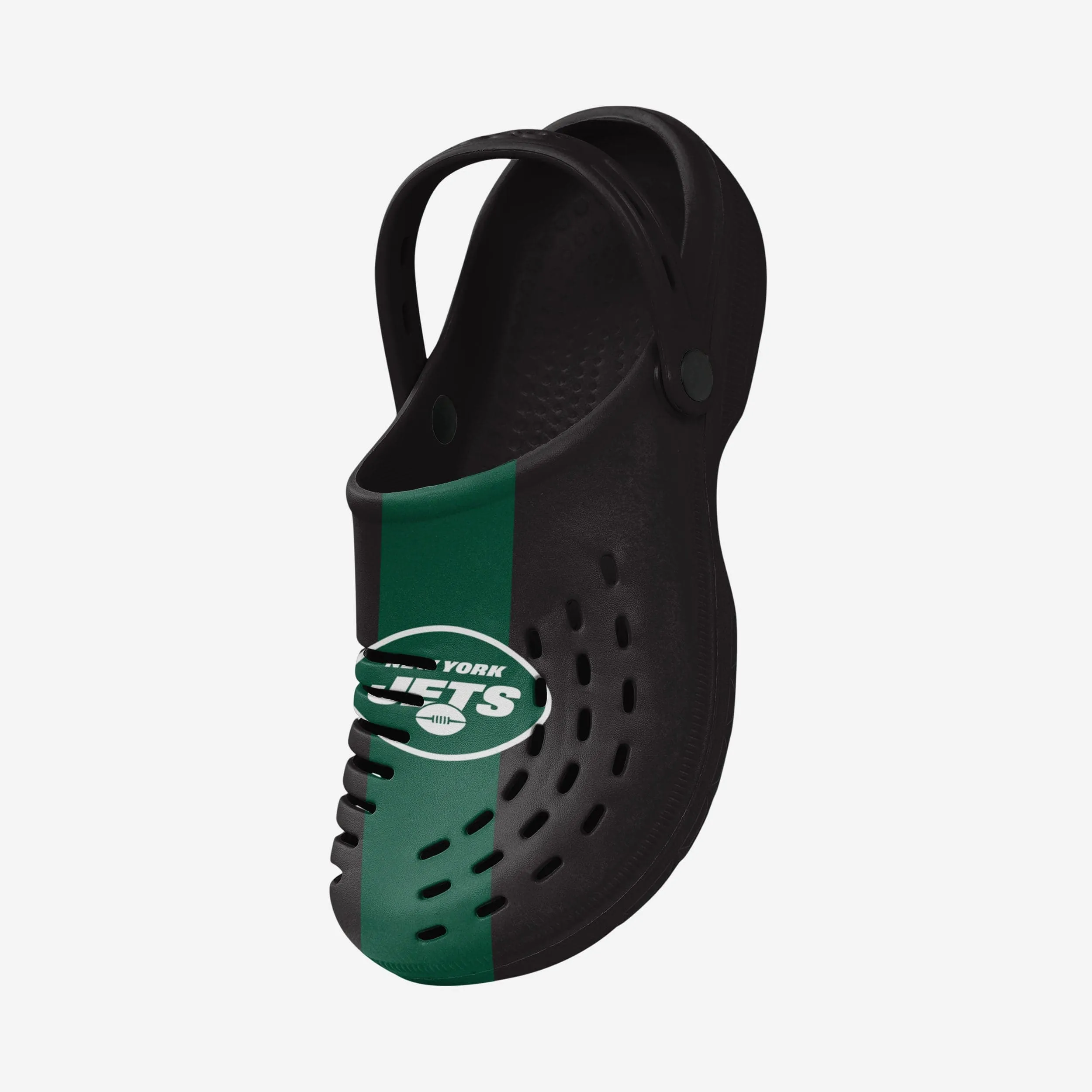 New York Jets Team Stripe Clog With Strap