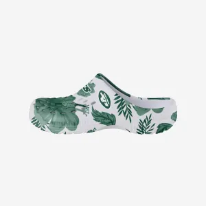 New York Jets Womens Floral White Clog