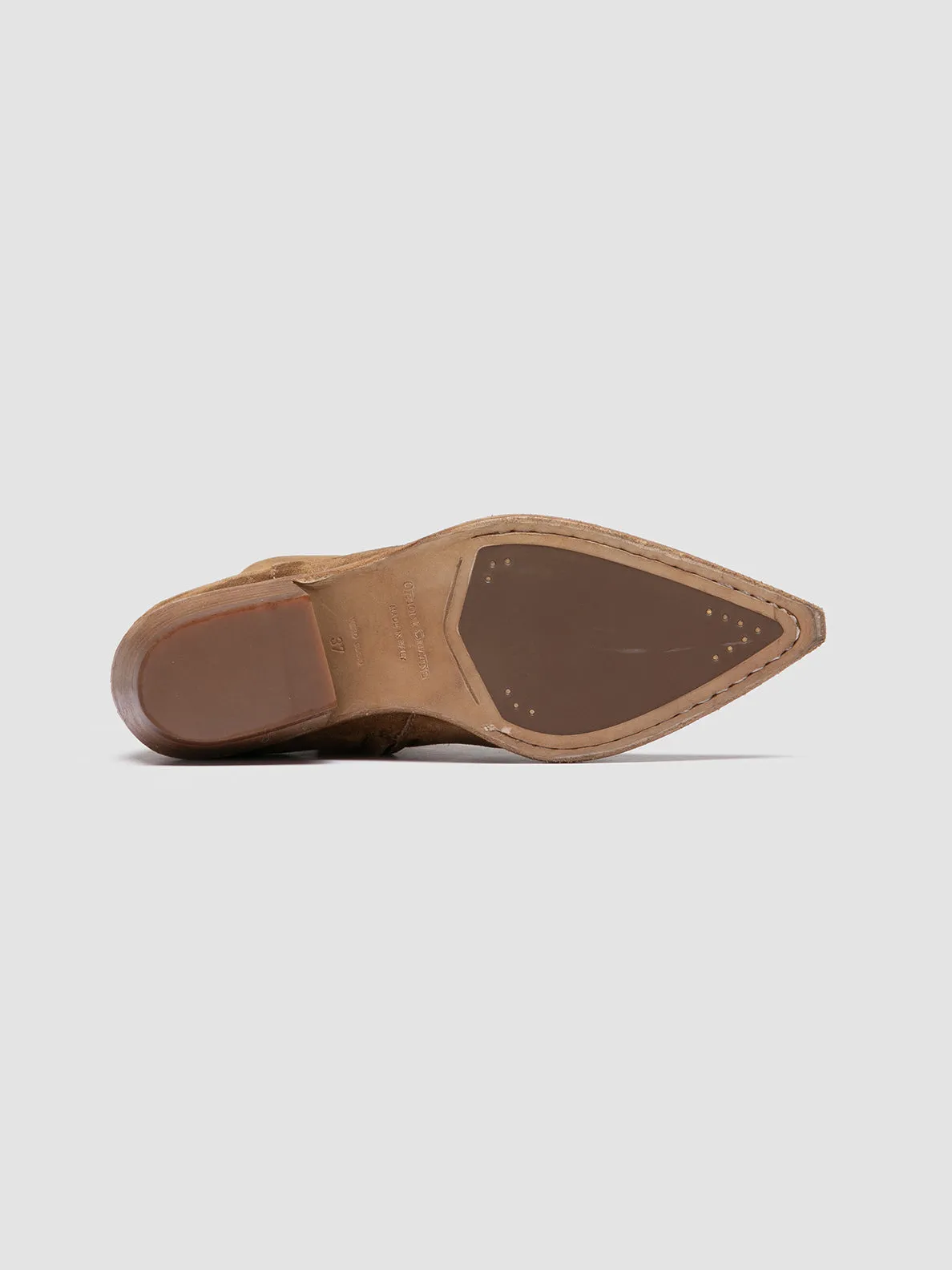 NOELIE DD 102 - Brown Suede Zipped Boots