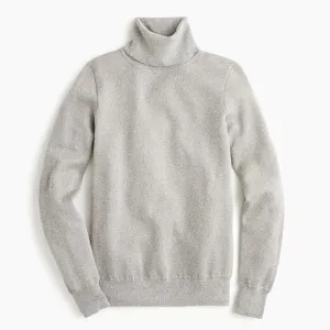 NWT J.Crew Turtleneck sweater in metallic knit Silver Festive