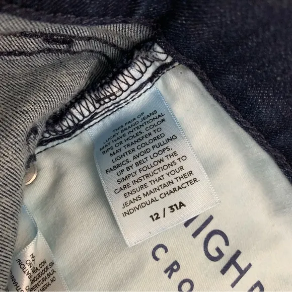 NWT Lucky Brand high rise crop slim Bridgette jeans