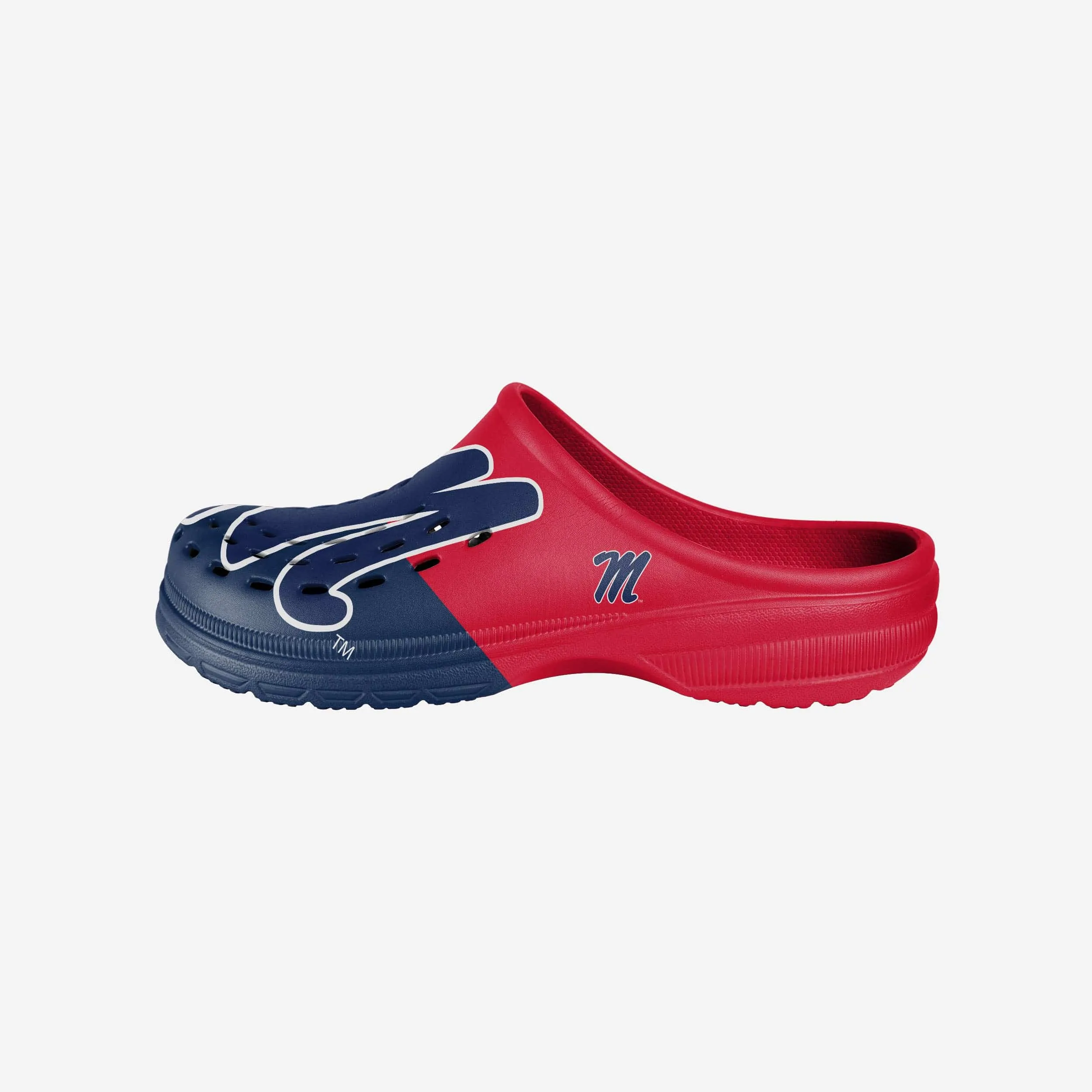 Ole Miss Rebels Colorblock Big Logo Clog