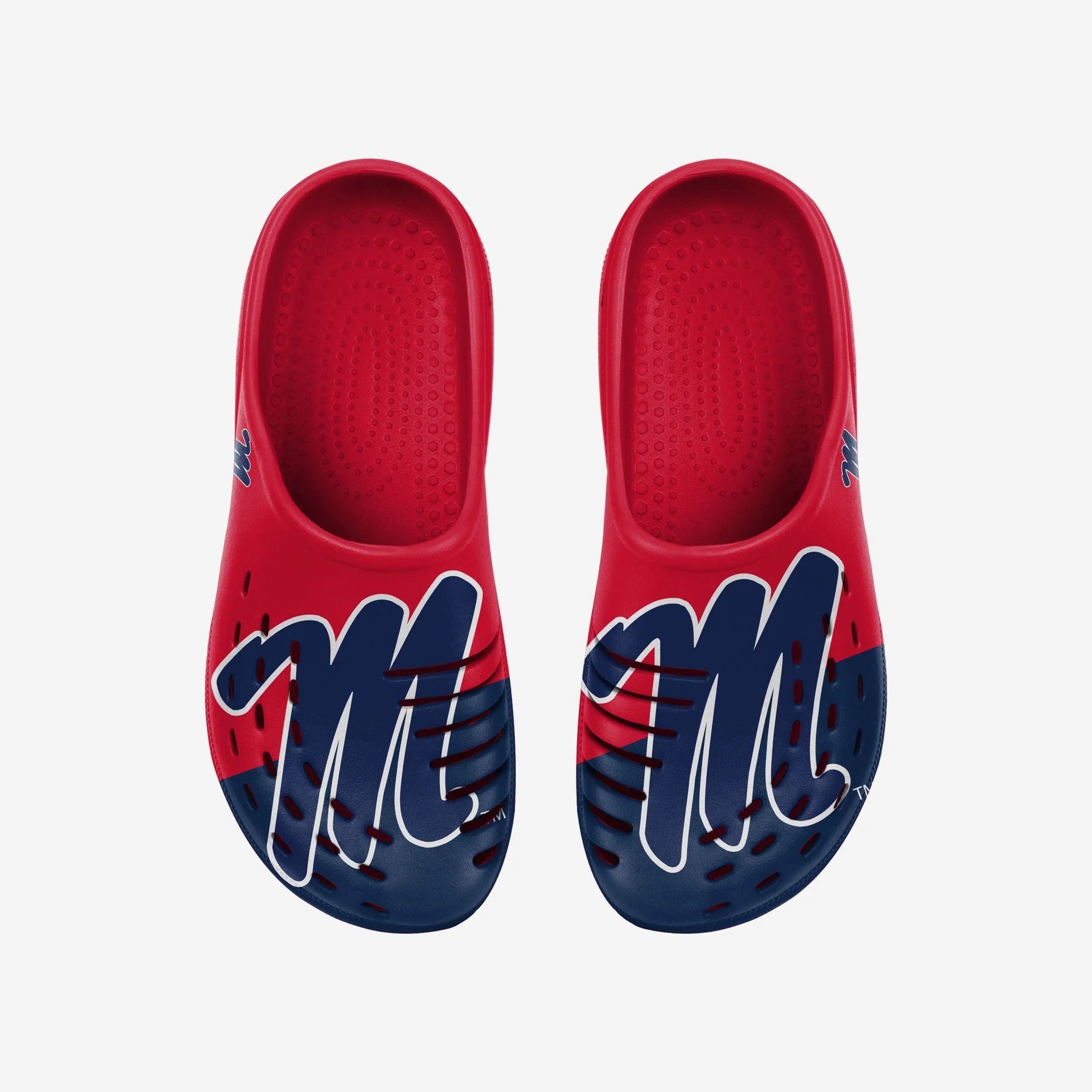 Ole Miss Rebels Colorblock Big Logo Clog