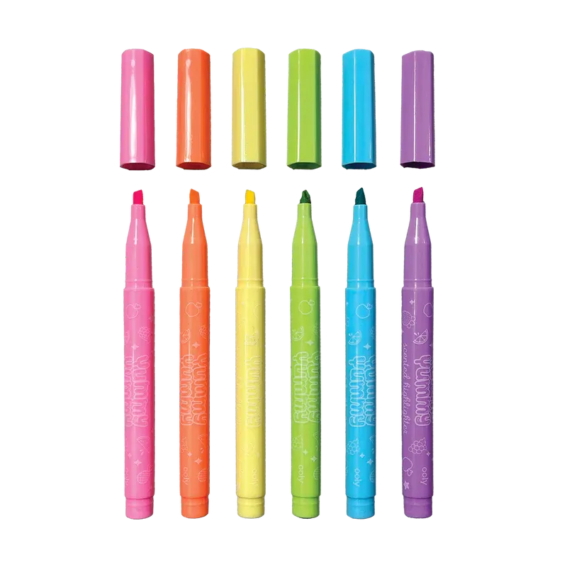 Ooly Yummy Yummy Fruit Scented Highlighters - Set of 6