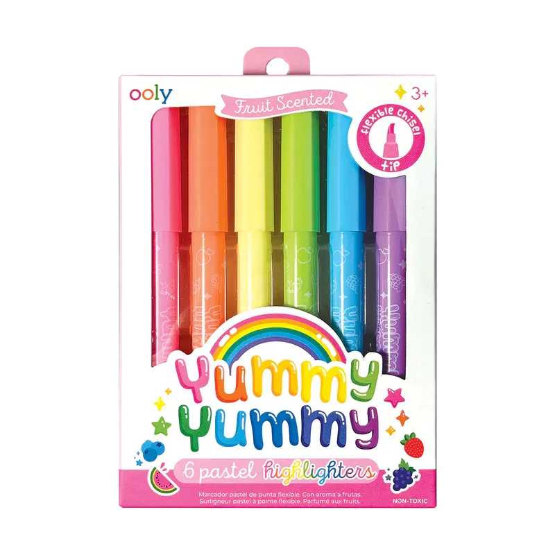 Ooly Yummy Yummy Fruit Scented Highlighters - Set of 6