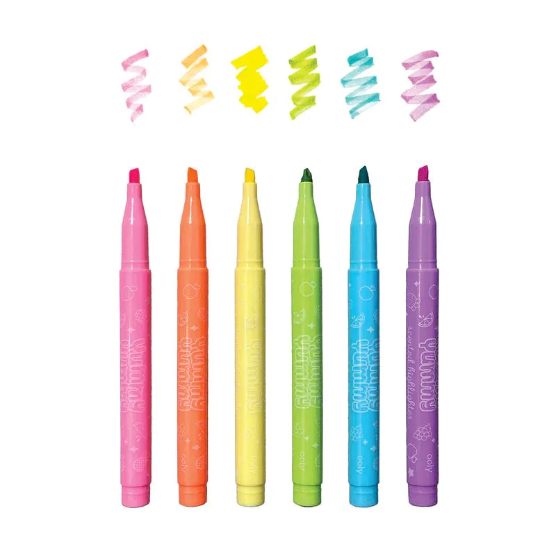 Ooly Yummy Yummy Fruit Scented Highlighters - Set of 6