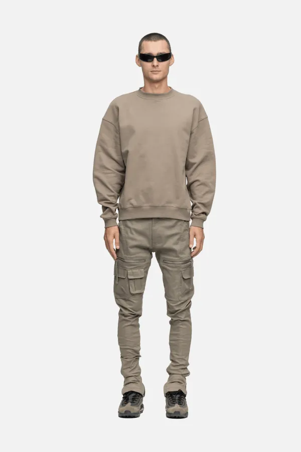 OVERSIZED SWEATSHIRT CEMENT
