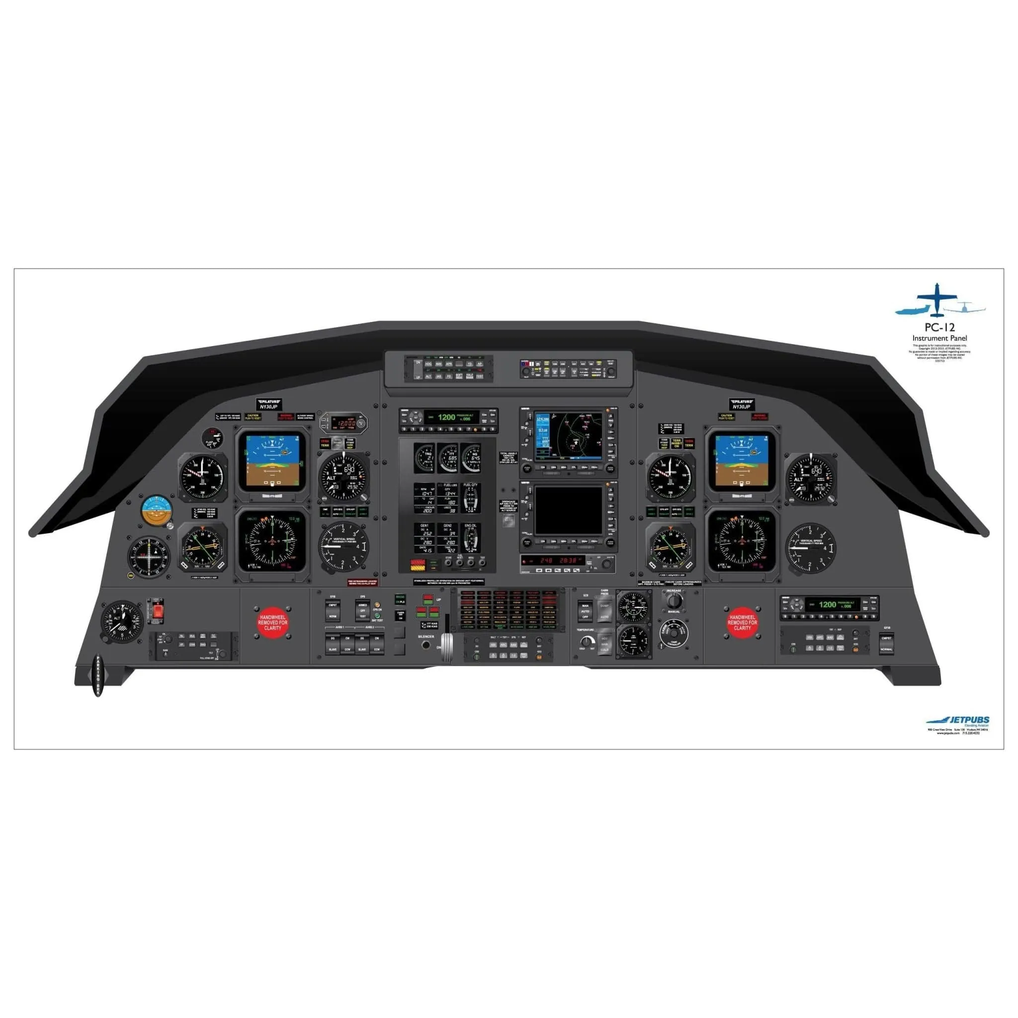 Pilatus 18" x 36" Cockpit Posters