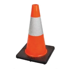 Pioneer 181 18" Hi-Vis Orange Premium PVC Flexible Safety Cone