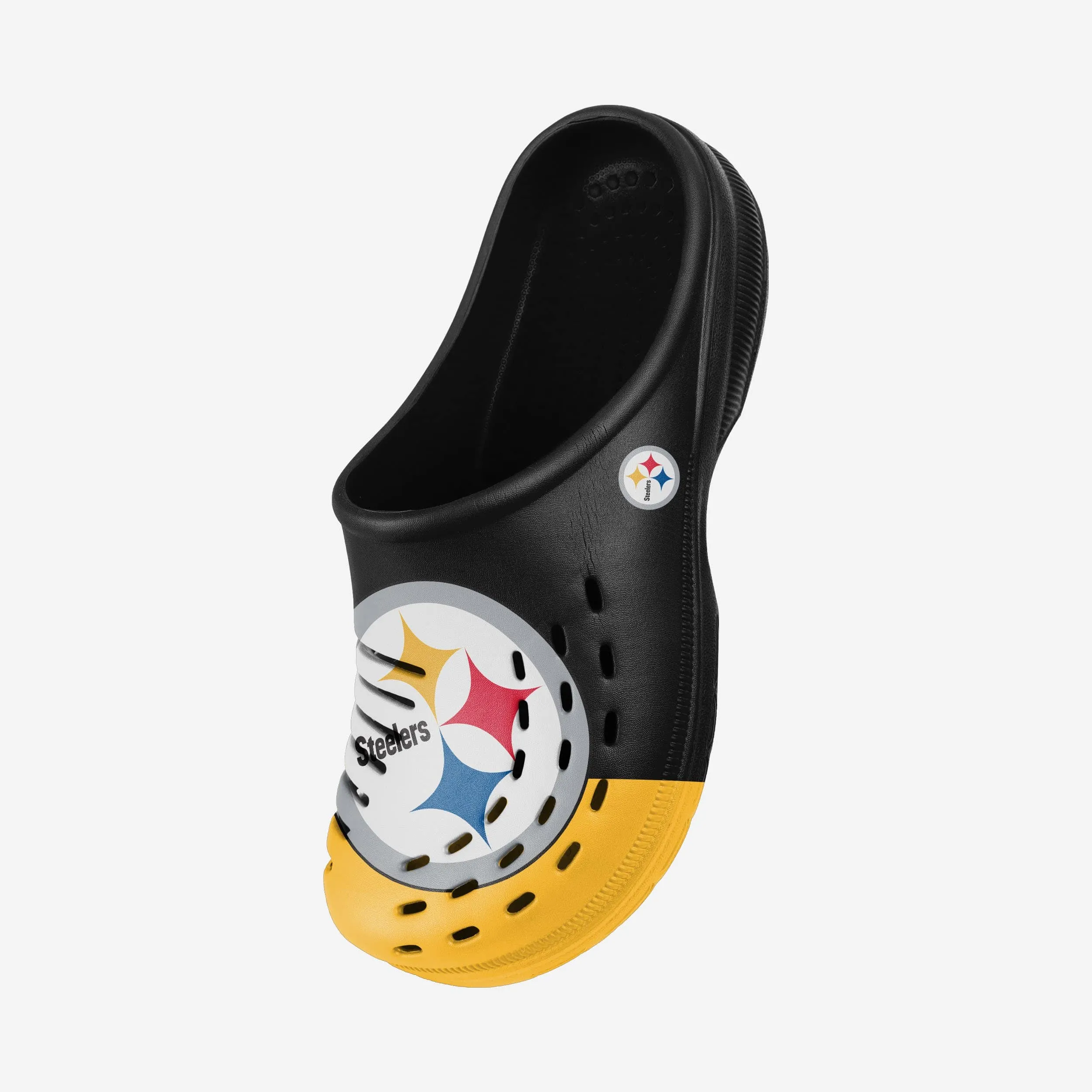 Pittsburgh Steelers Colorblock Big Logo Clog