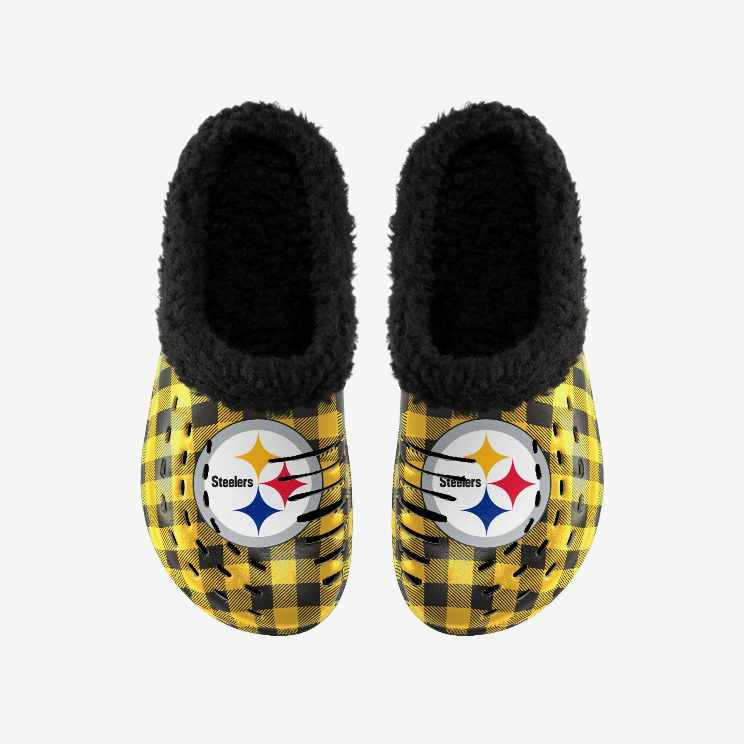 Pittsburgh Steelers Sherpa Lined Buffalo Check Clog