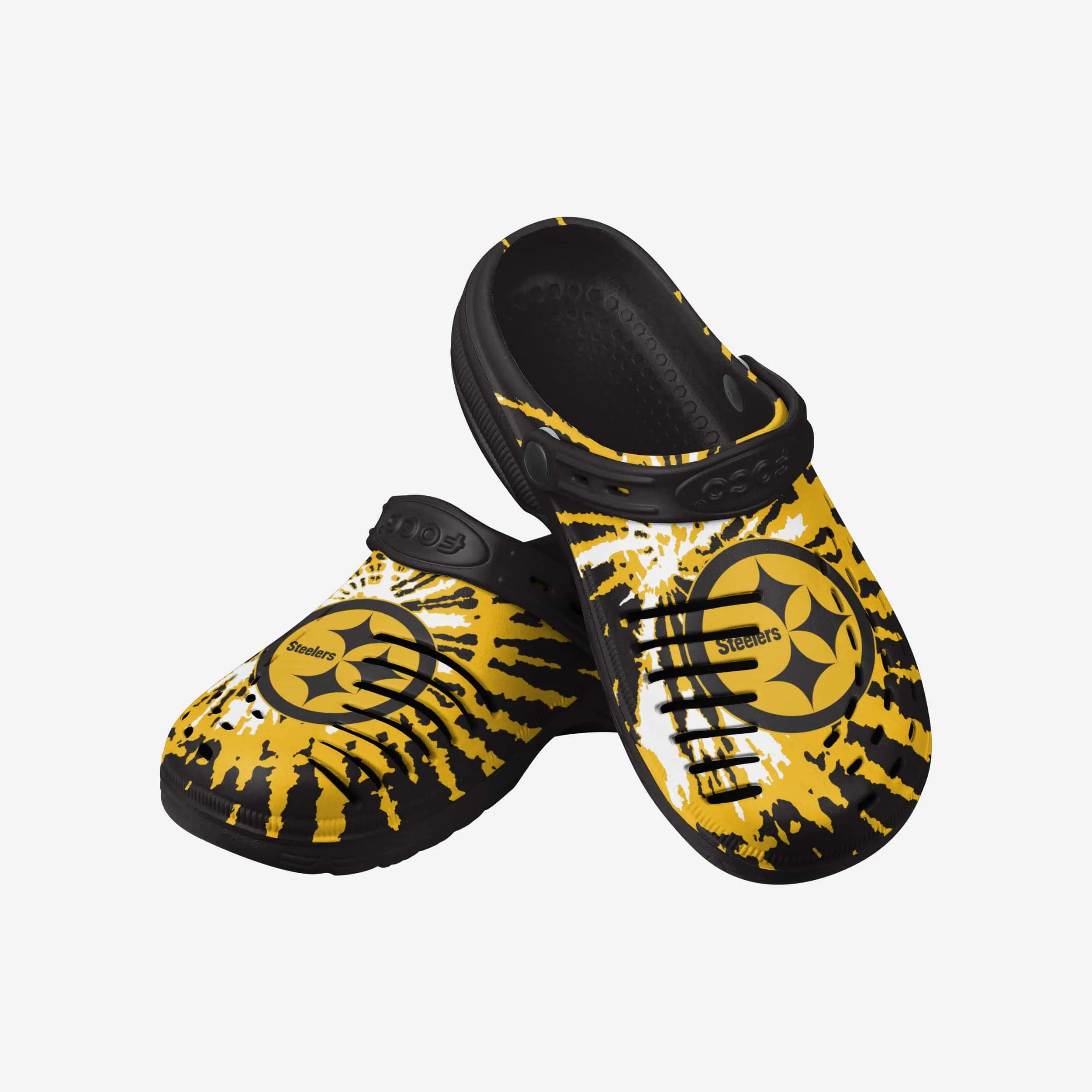 Pittsburgh Steelers Tie-Dye Clog With Strap