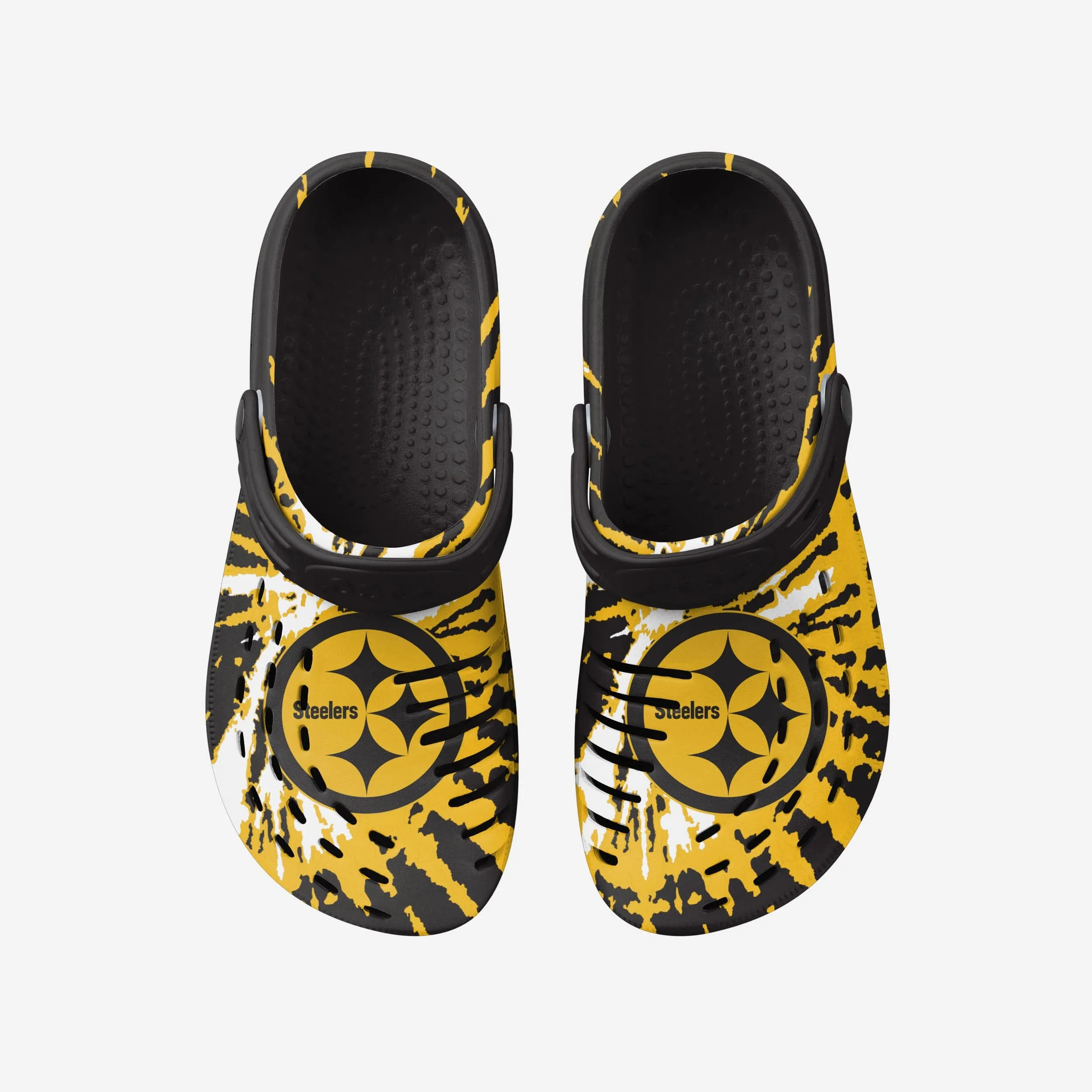Pittsburgh Steelers Tie-Dye Clog With Strap
