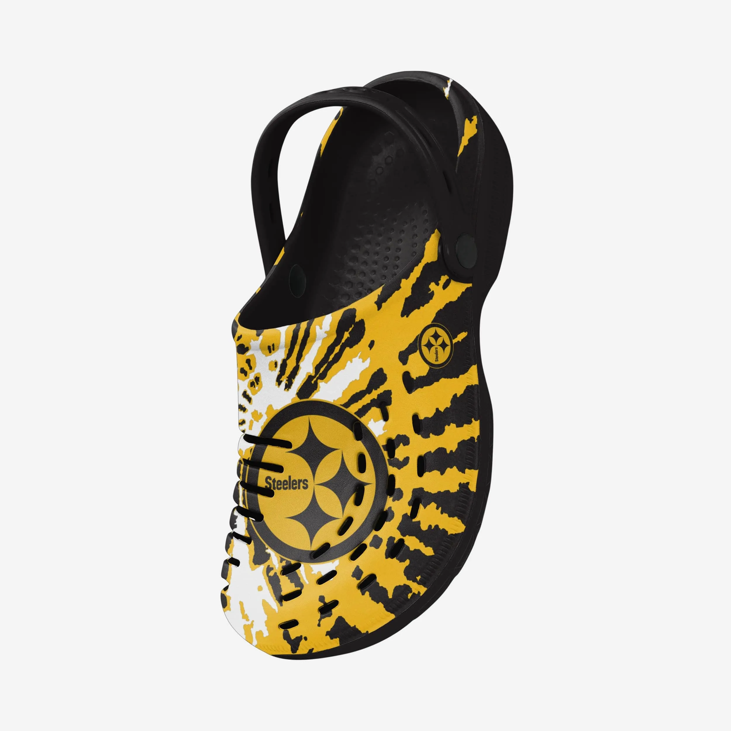 Pittsburgh Steelers Tie-Dye Clog With Strap