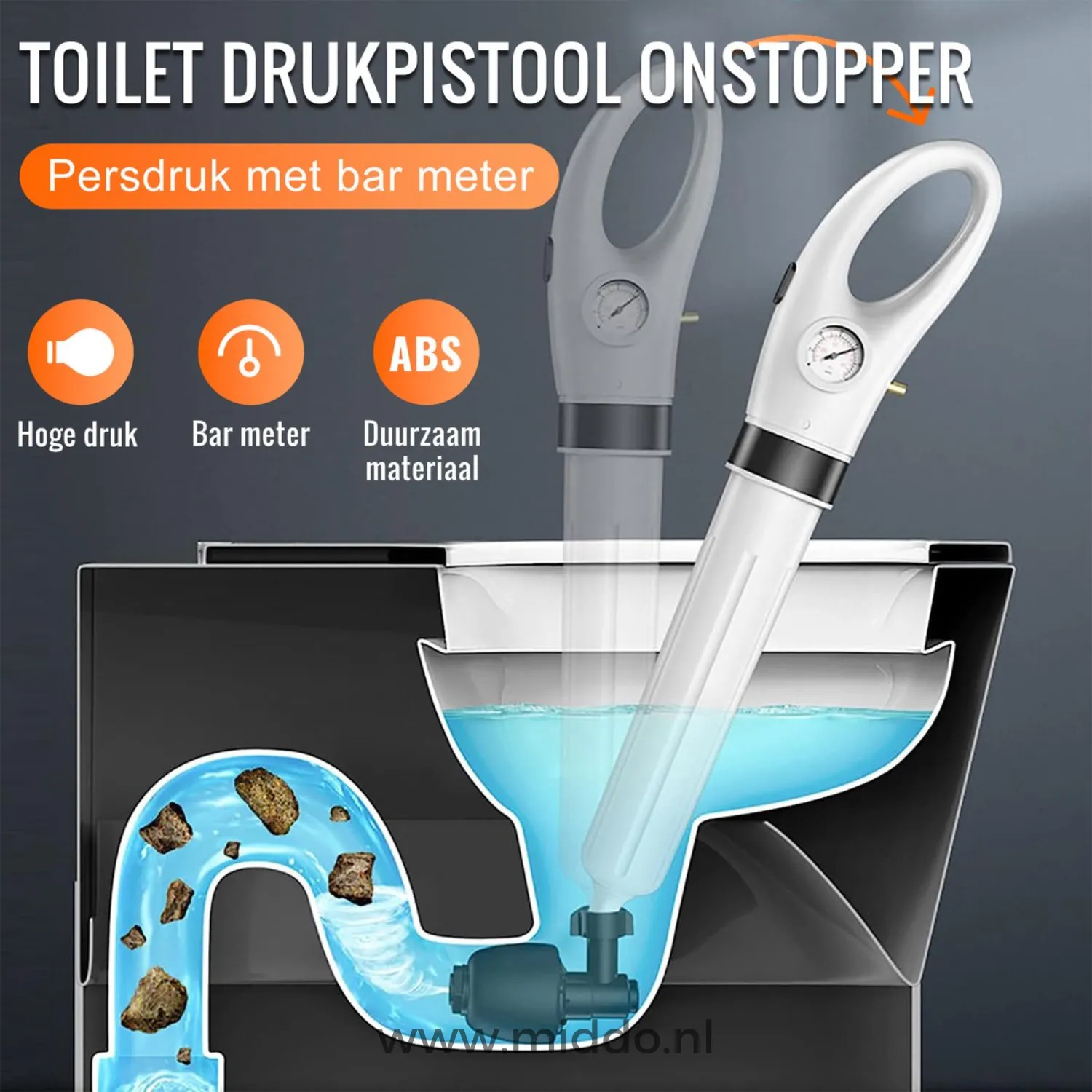 PlumbBlast™ | Eliminate Clogs with One Powerful Push!
