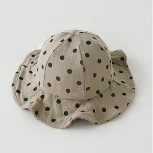 Polka Dot Sunhat- Khaki