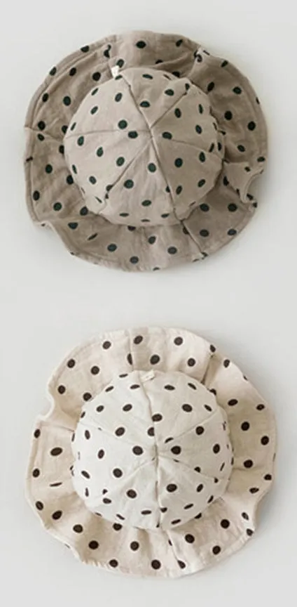 Polka Dot Sunhat- Khaki