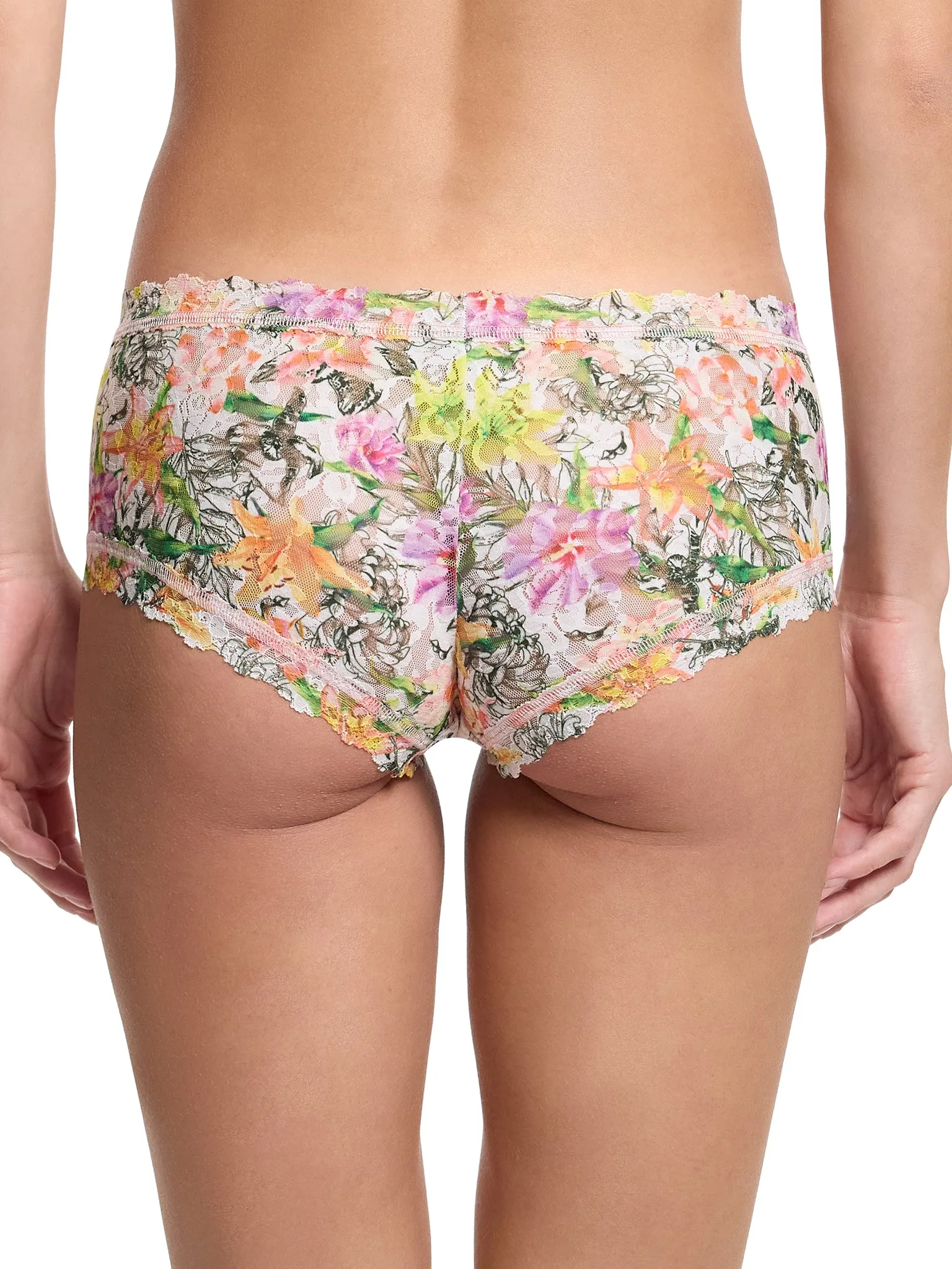 Printed Signature Lace® Boyshort Botany