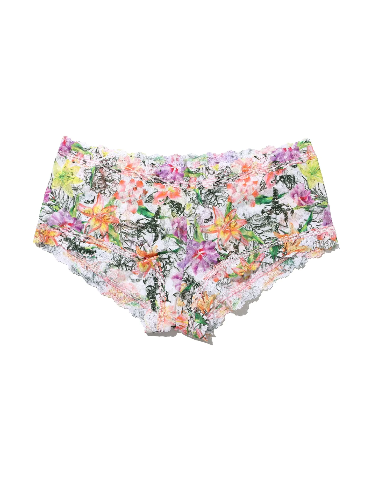 Printed Signature Lace® Boyshort Botany