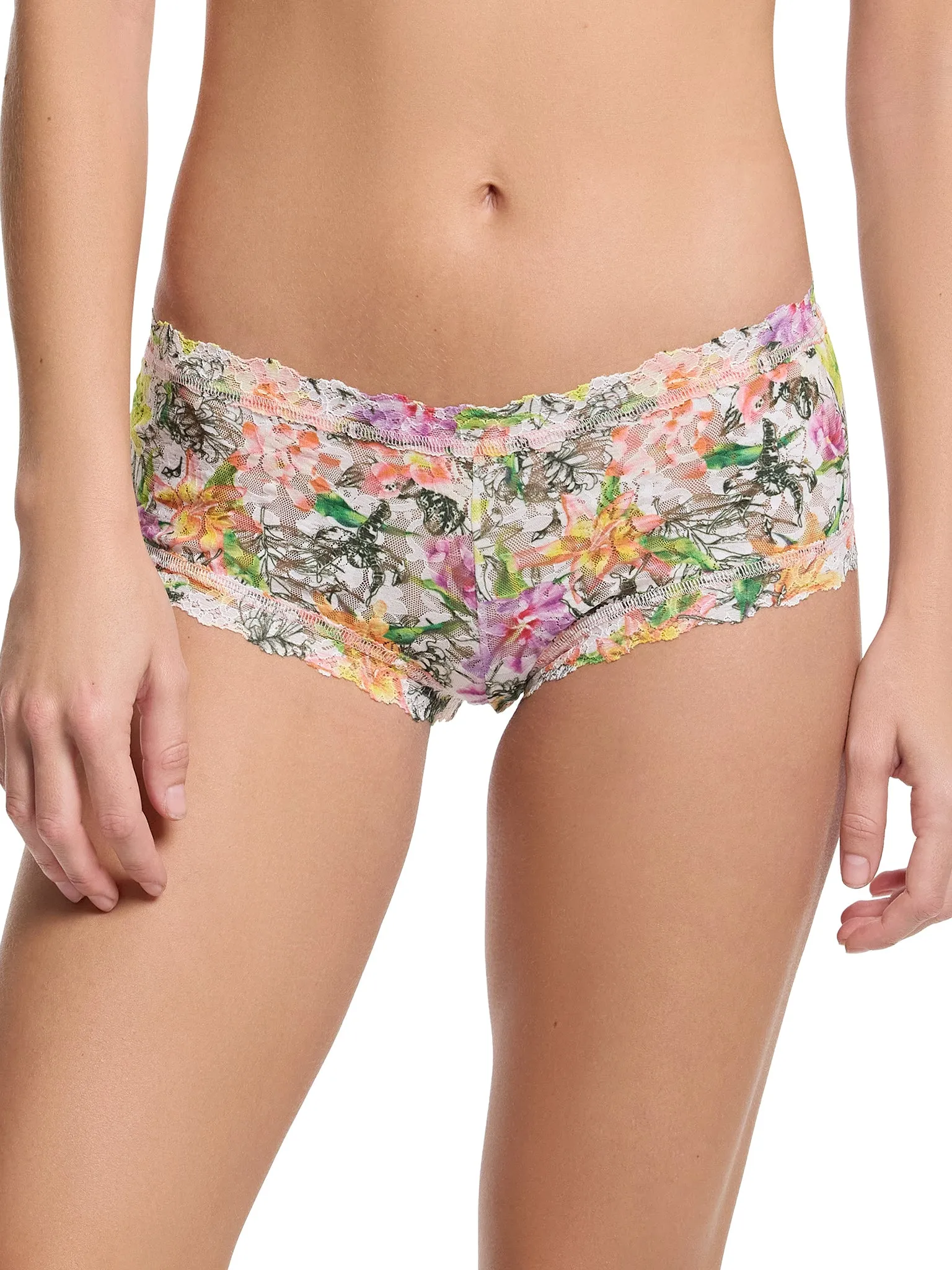 Printed Signature Lace® Boyshort Botany