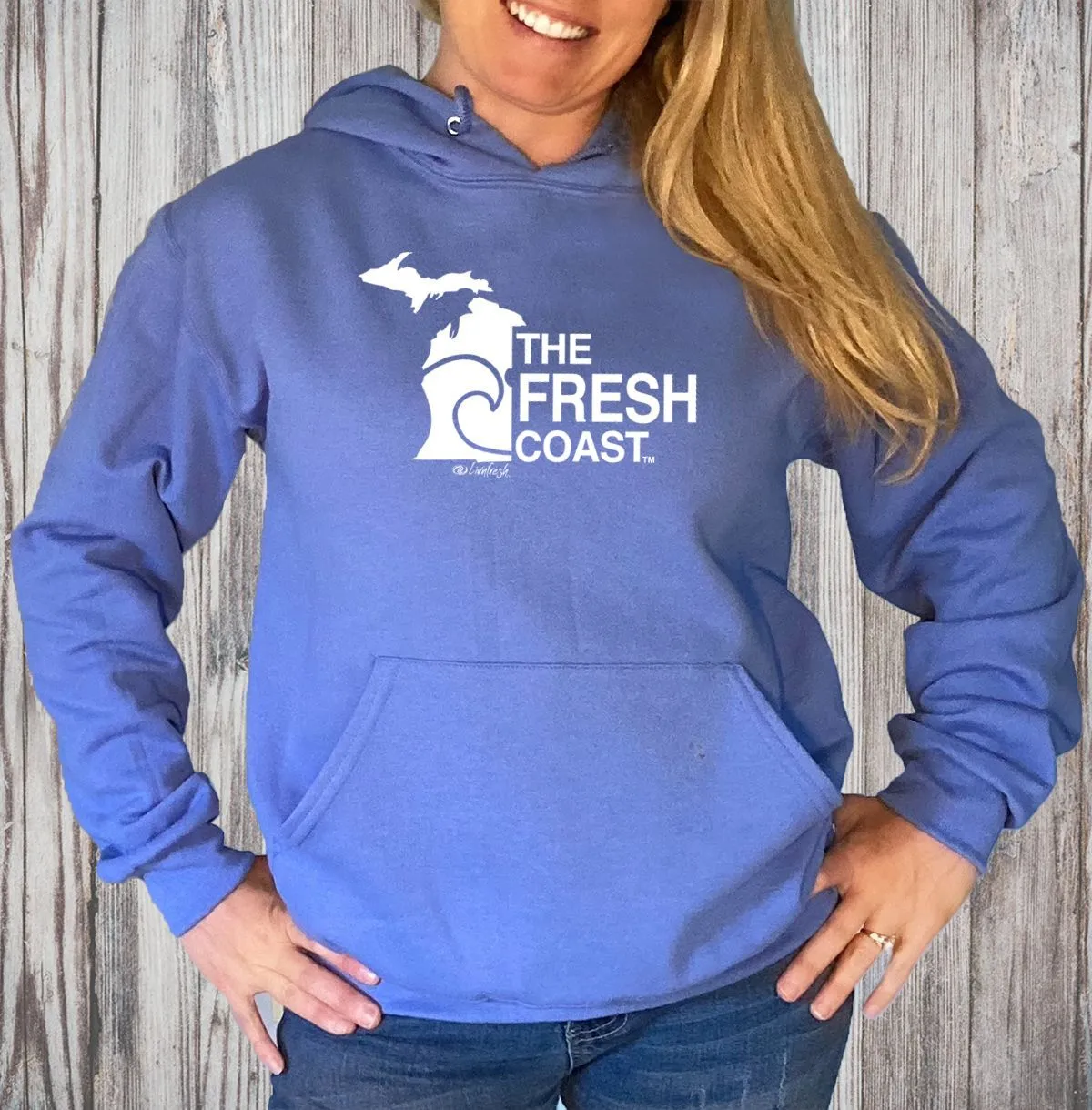 "Fresh Coast" Relaxed Fit Classic Unisex Hoodie