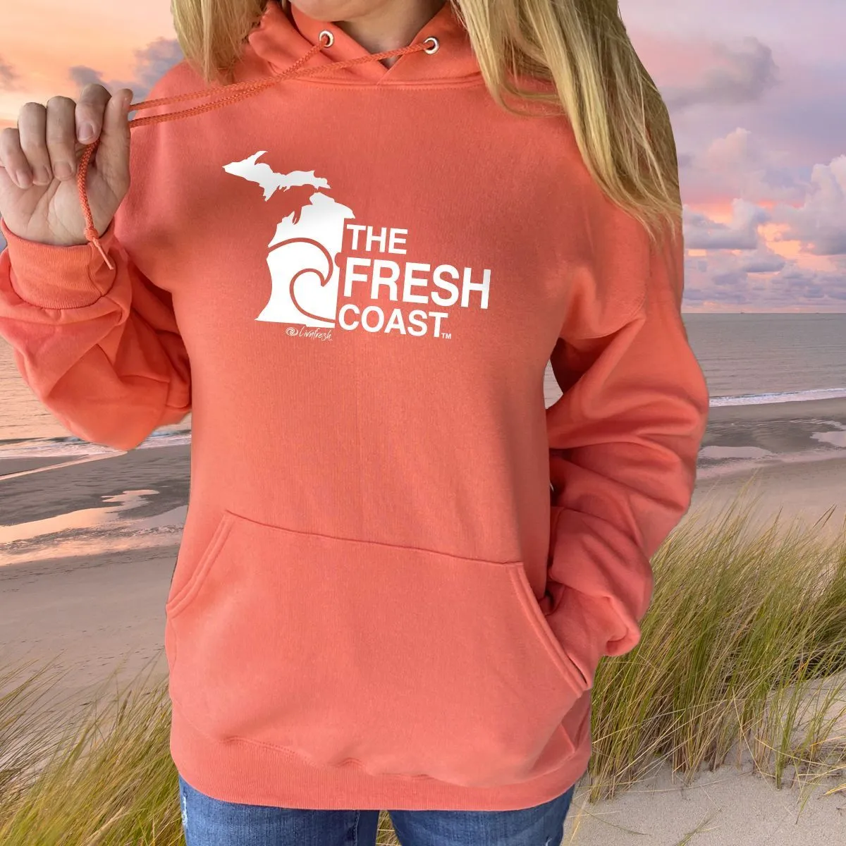 "Fresh Coast" Relaxed Fit Classic Unisex Hoodie