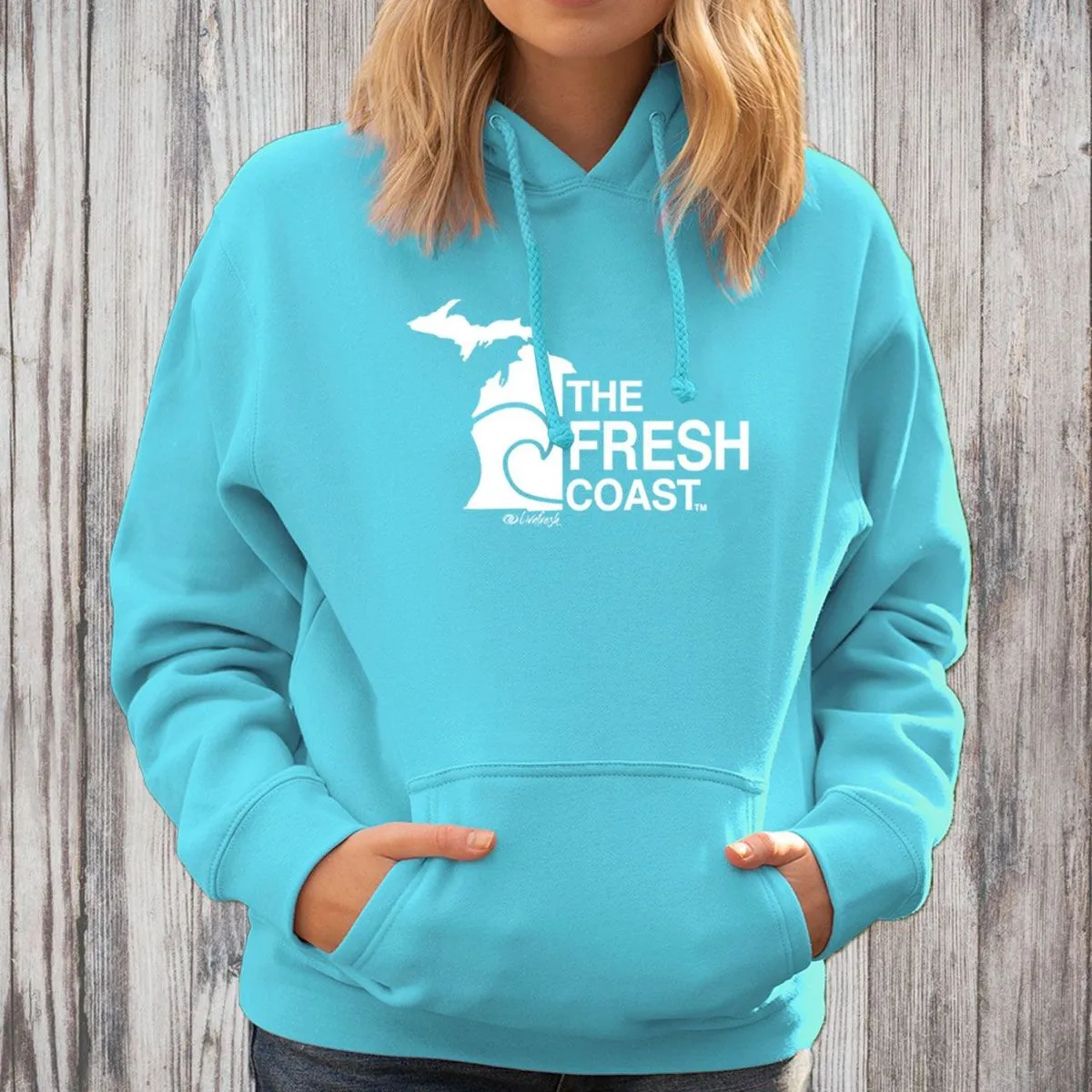 "Fresh Coast" Relaxed Fit Classic Unisex Hoodie