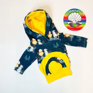 Ready To Ship Newborn Christmas Buddy’s Snowman Rainbow Hoodie