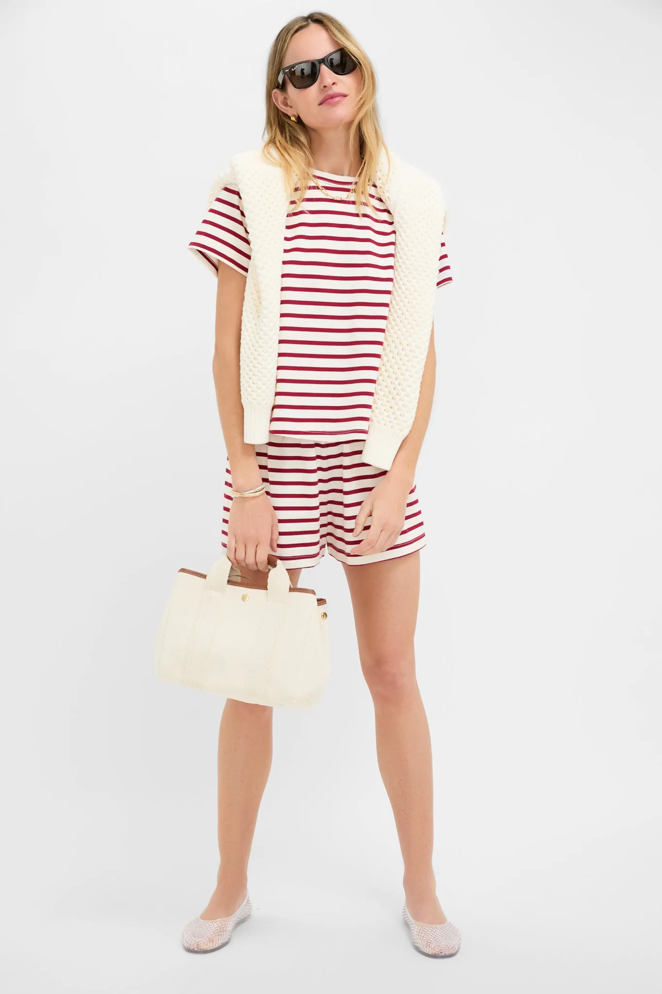 Red Stripe Parker Classic Tee
