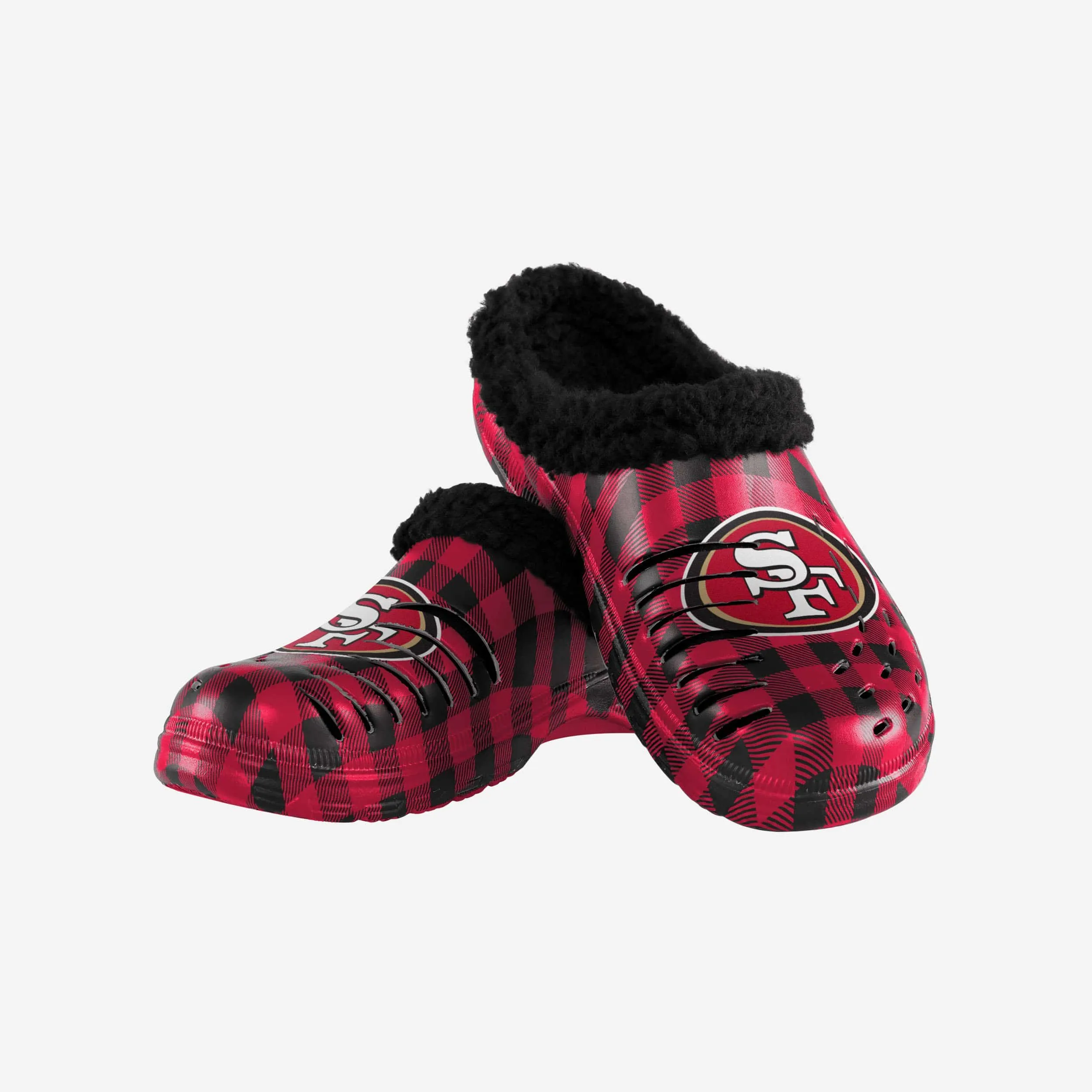 San Francisco 49ers Sherpa Lined Buffalo Check Clog