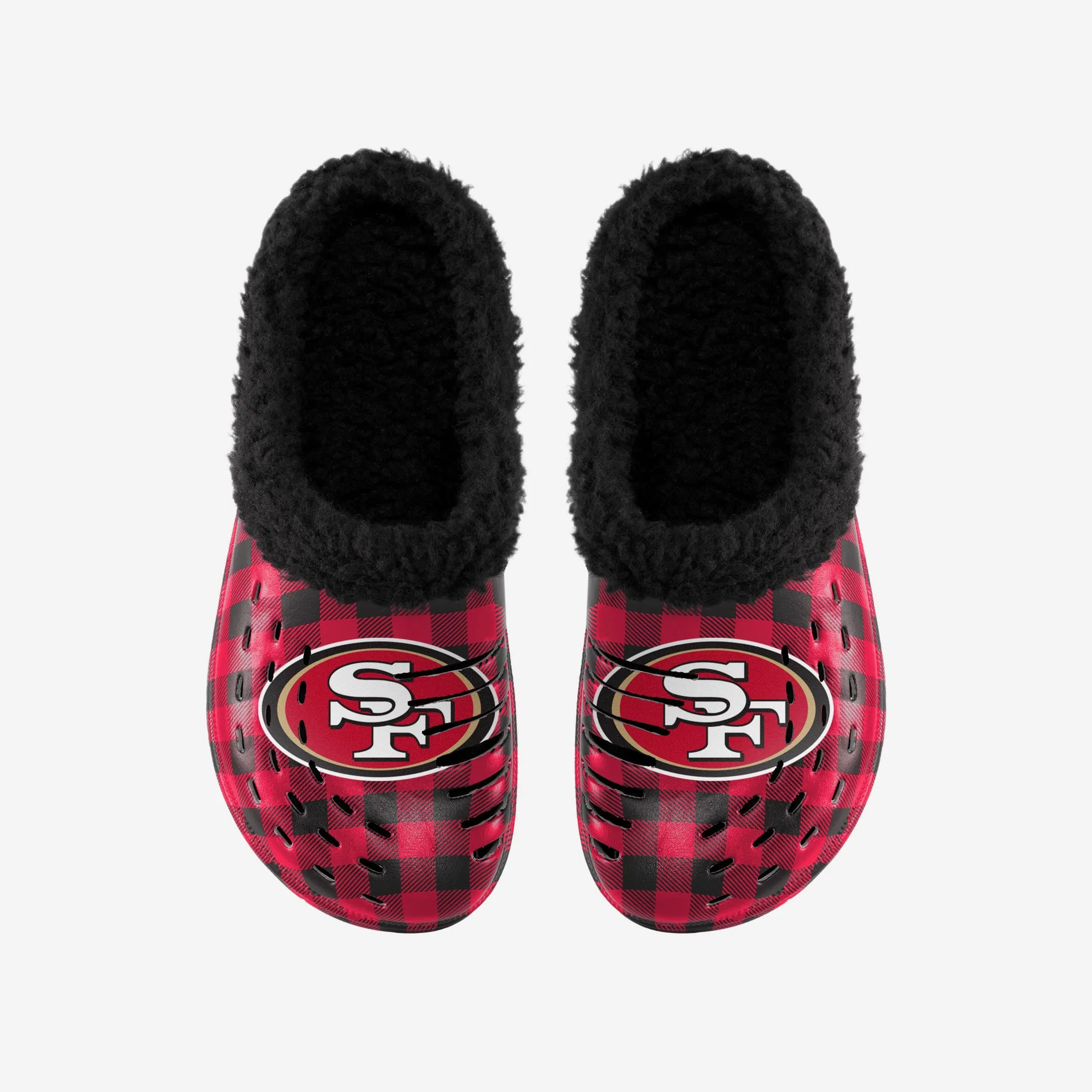 San Francisco 49ers Sherpa Lined Buffalo Check Clog
