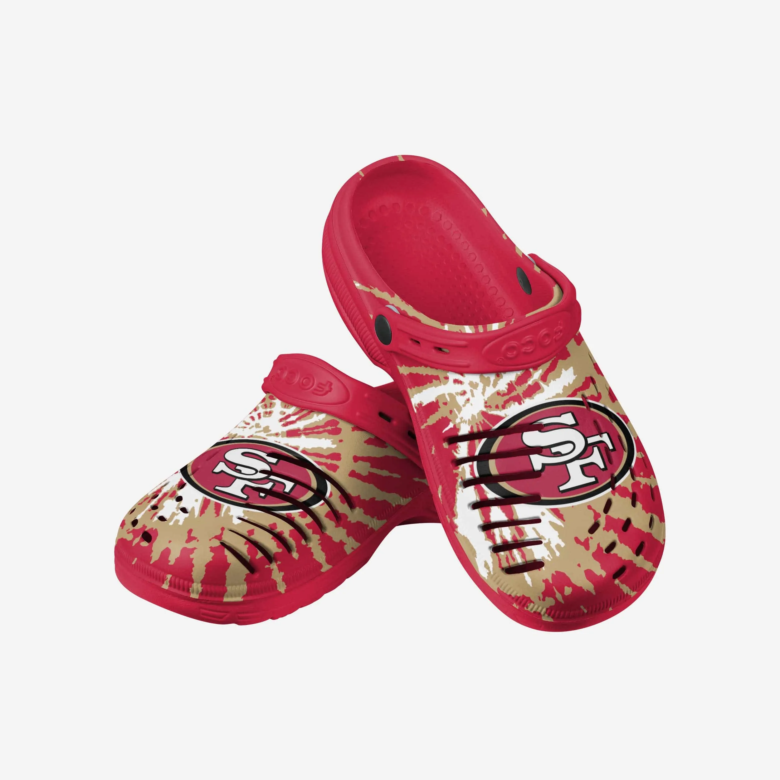 San Francisco 49ers Tie-Dye Clog With Strap
