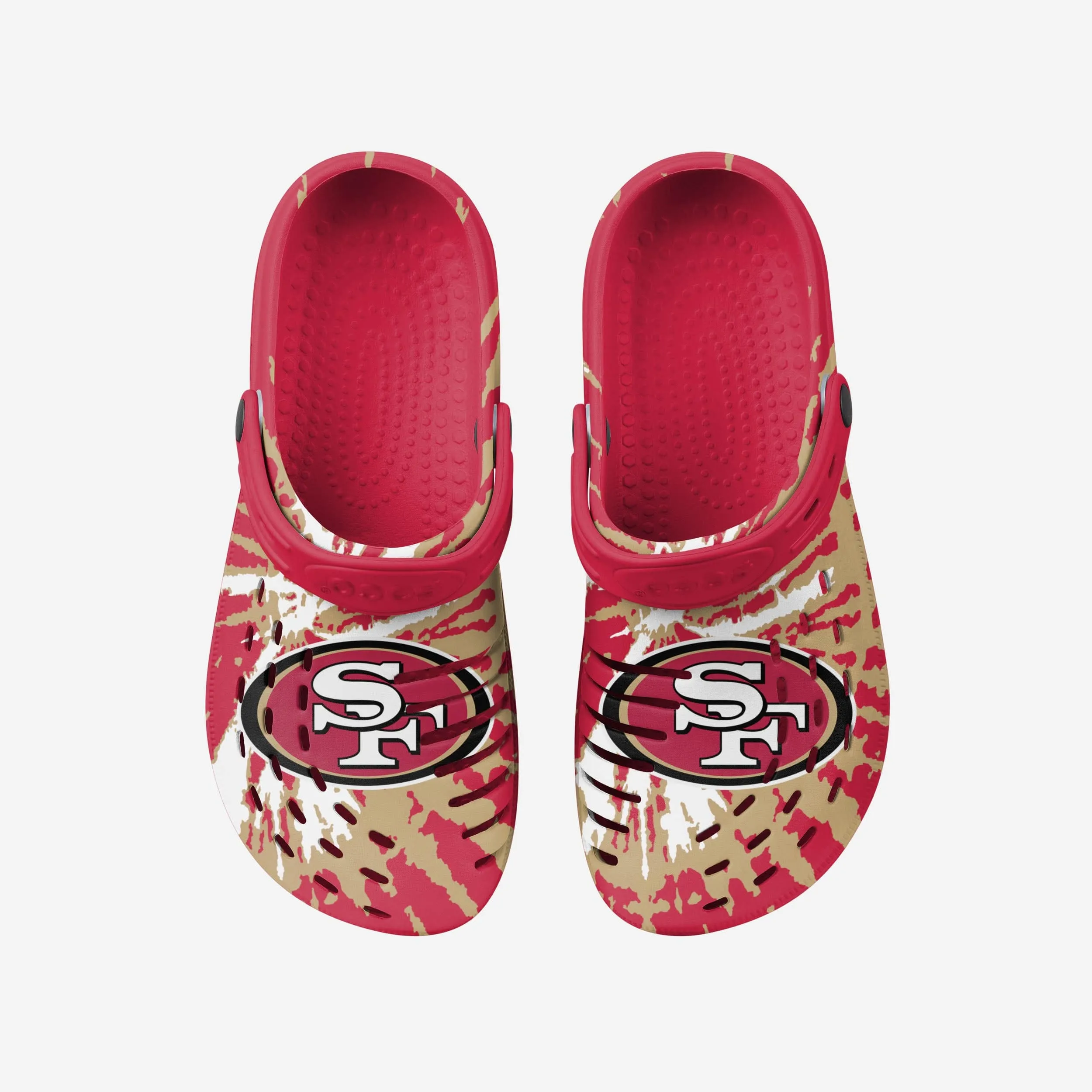 San Francisco 49ers Tie-Dye Clog With Strap