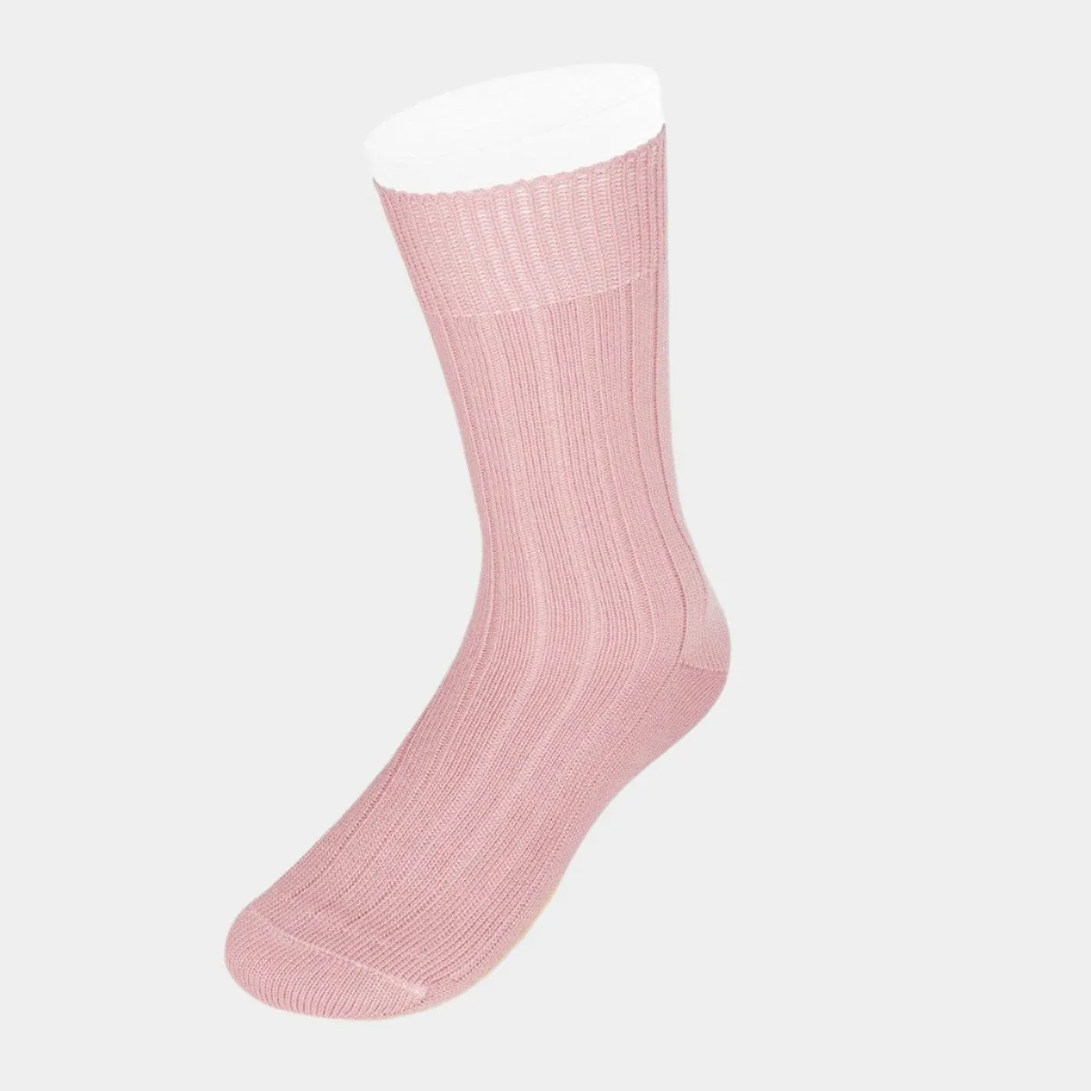 Short Pink Heavy Wool Sport Socks