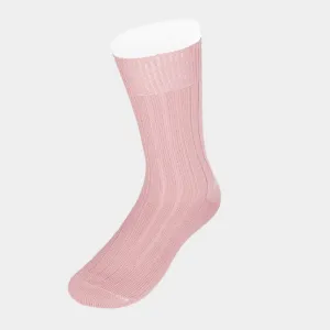Short Pink Heavy Wool Sport Socks