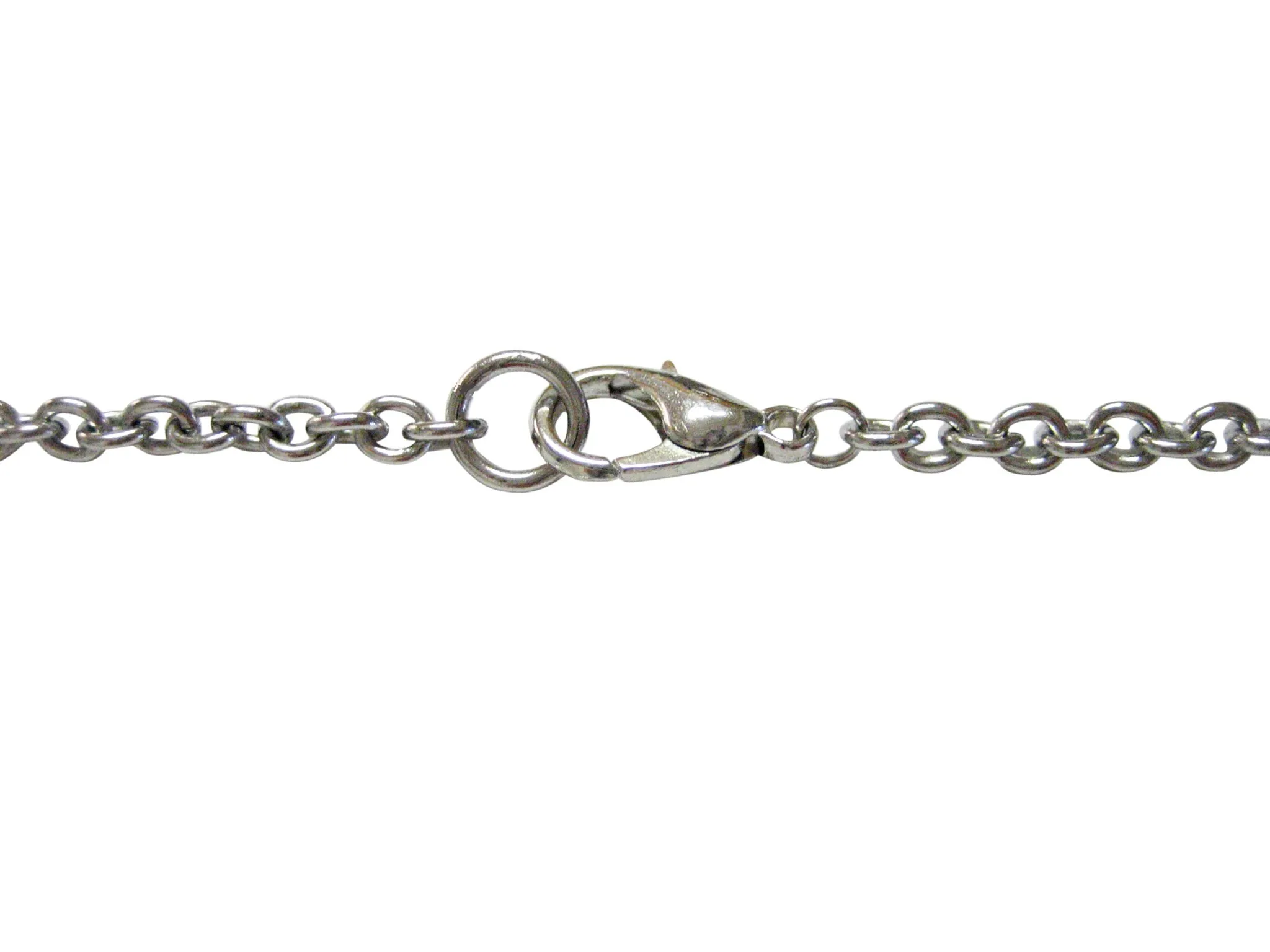 Silver Toned Sleek Sword Pendant Necklace