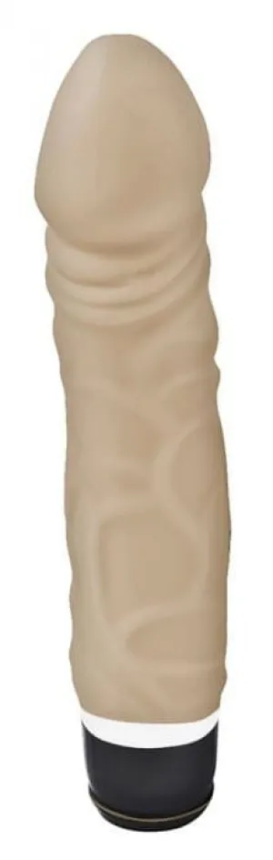Sleek 7-Inch Silicone Classic Vibrator with 7 Vibration Functions