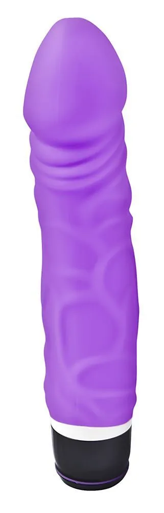 Sleek 7-Inch Silicone Classic Vibrator with 7 Vibration Functions