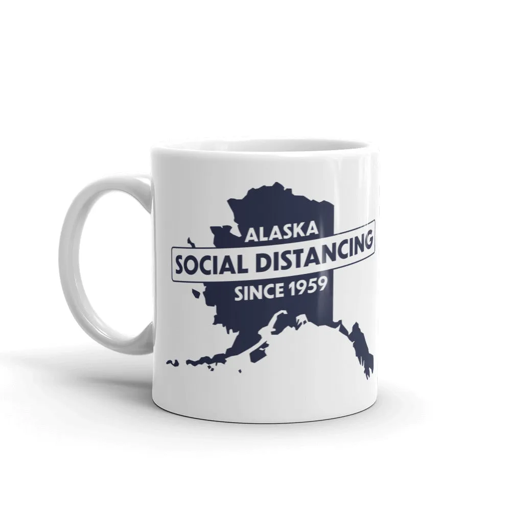 Social Distancing Alaska Mug