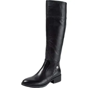 Sole Bound by Baretraps Womens Dreia Leather Riding Boots Black 8 Medium (B,M)