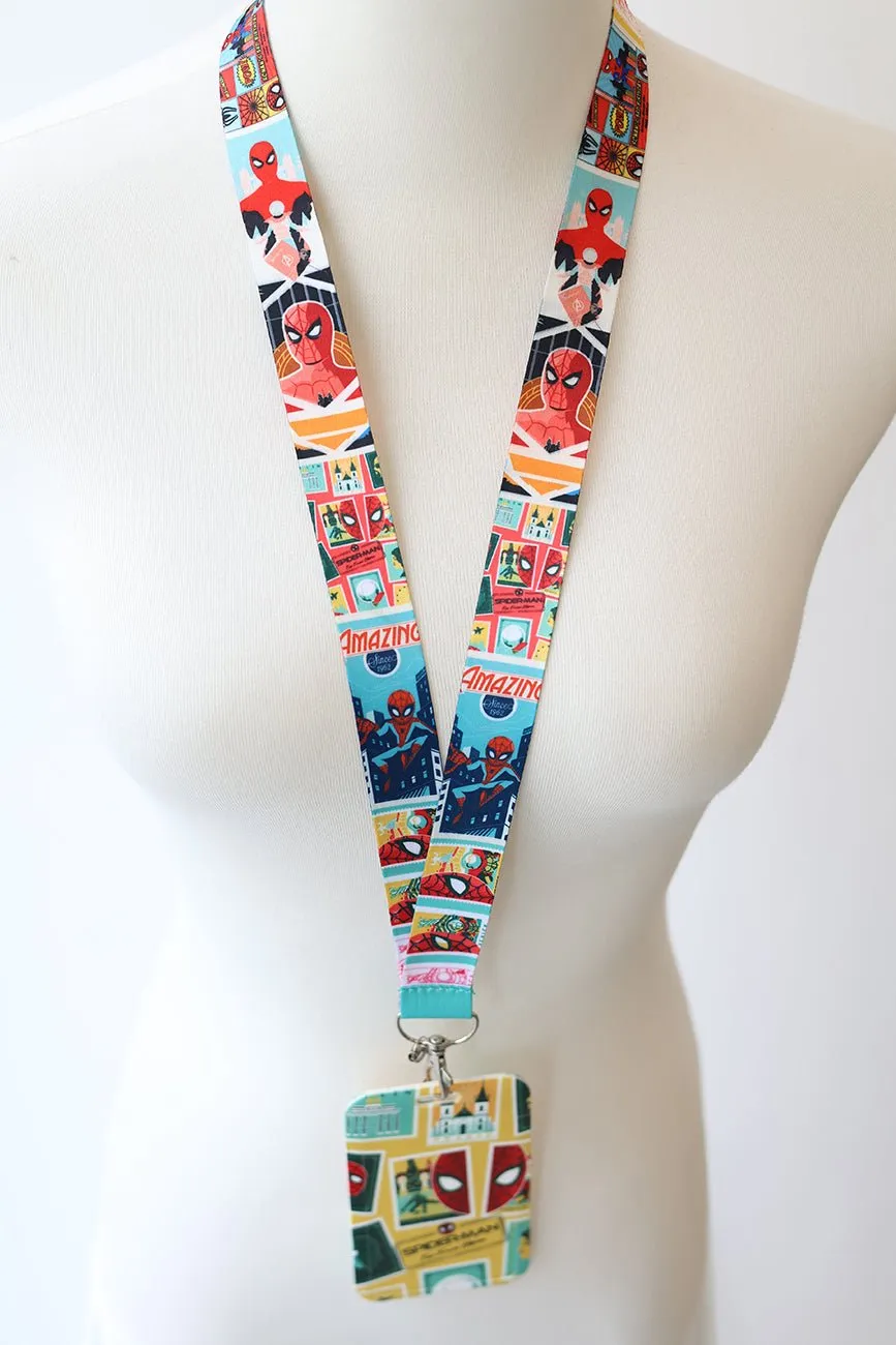 Spiderman Lanyard ID Badge Holder
