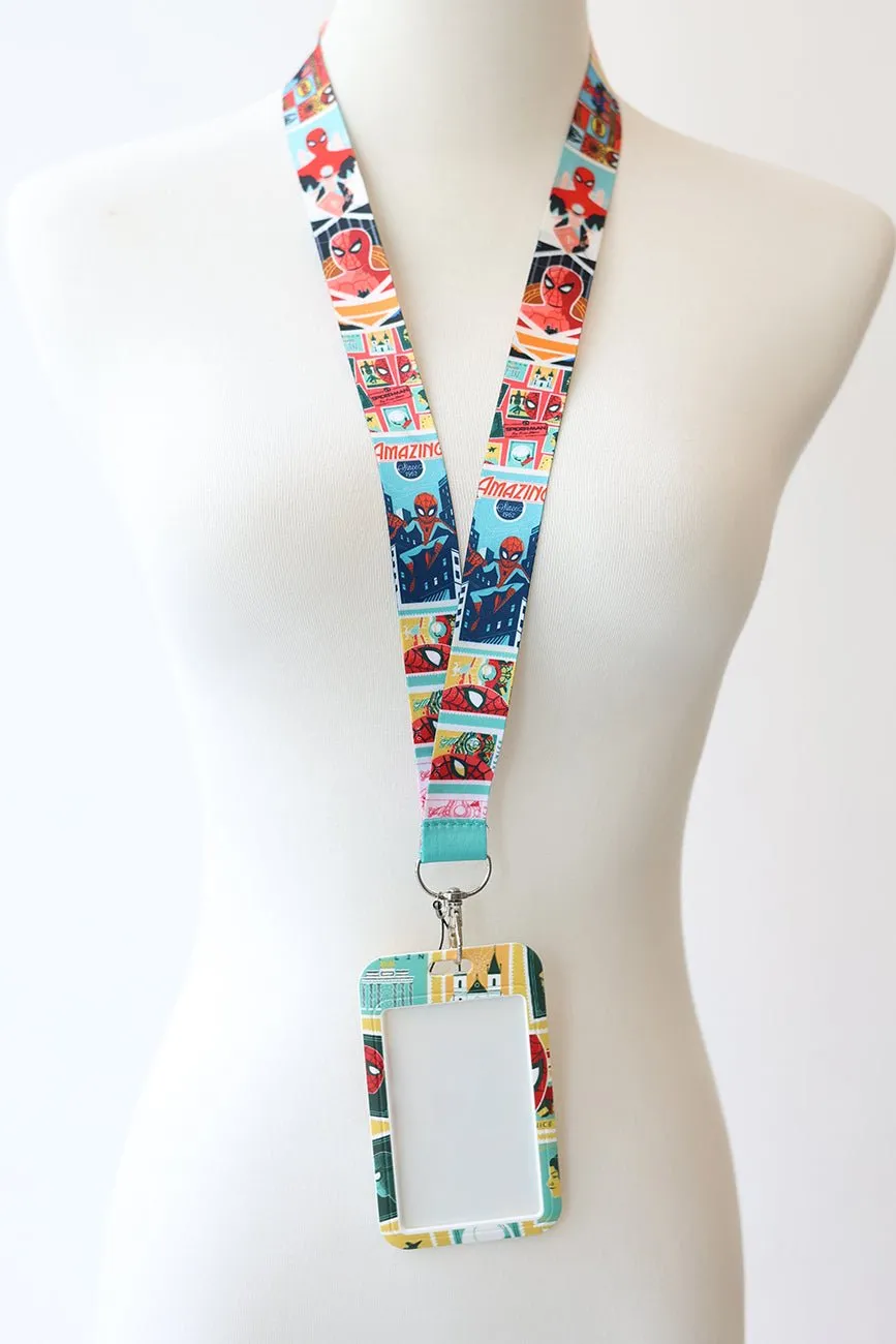 Spiderman Lanyard ID Badge Holder