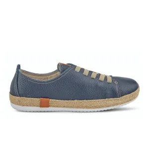 Spring Step Eloya Lace Up (Women) - Navy Nubuck
