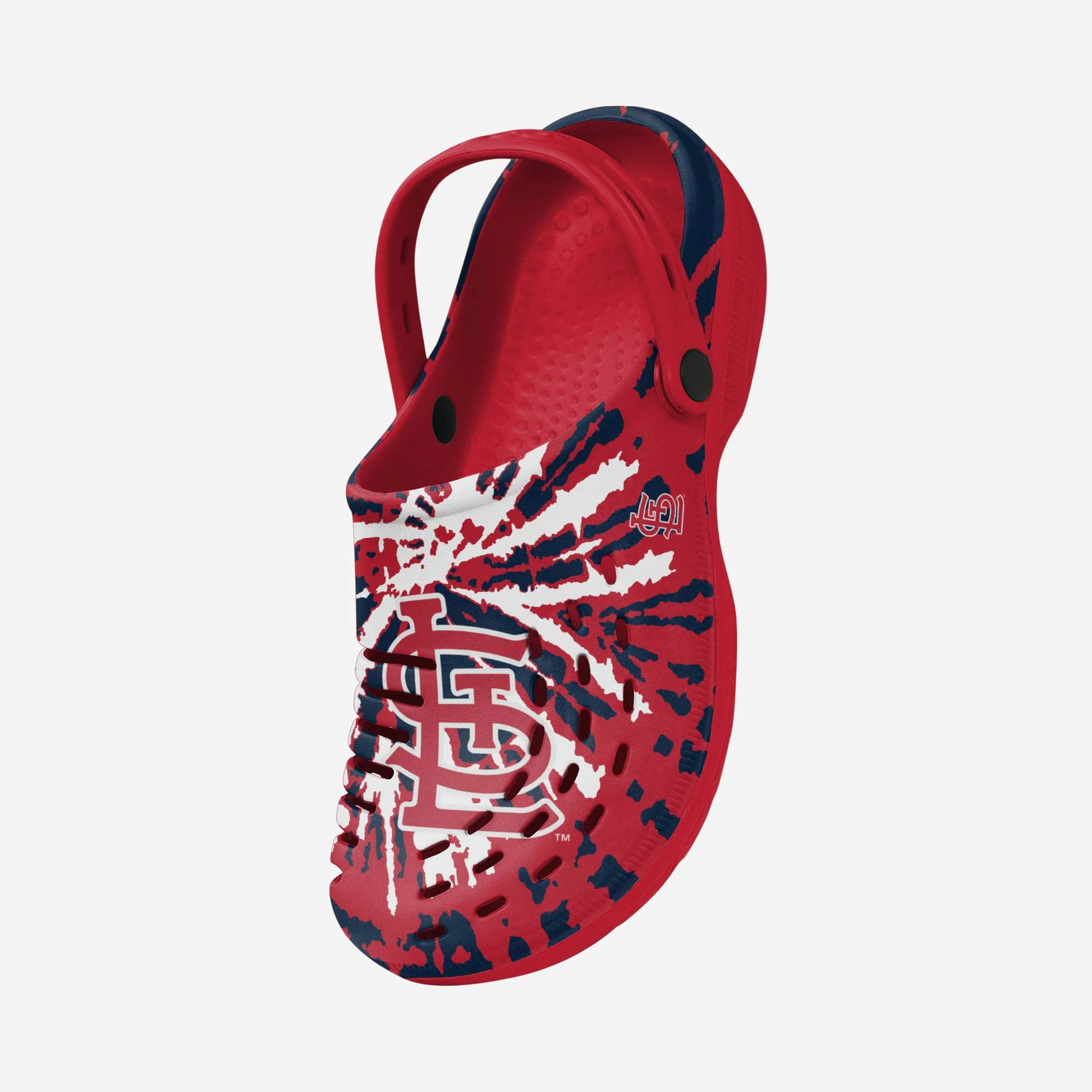 St Louis Cardinals Tie-Dye Clog With Strap