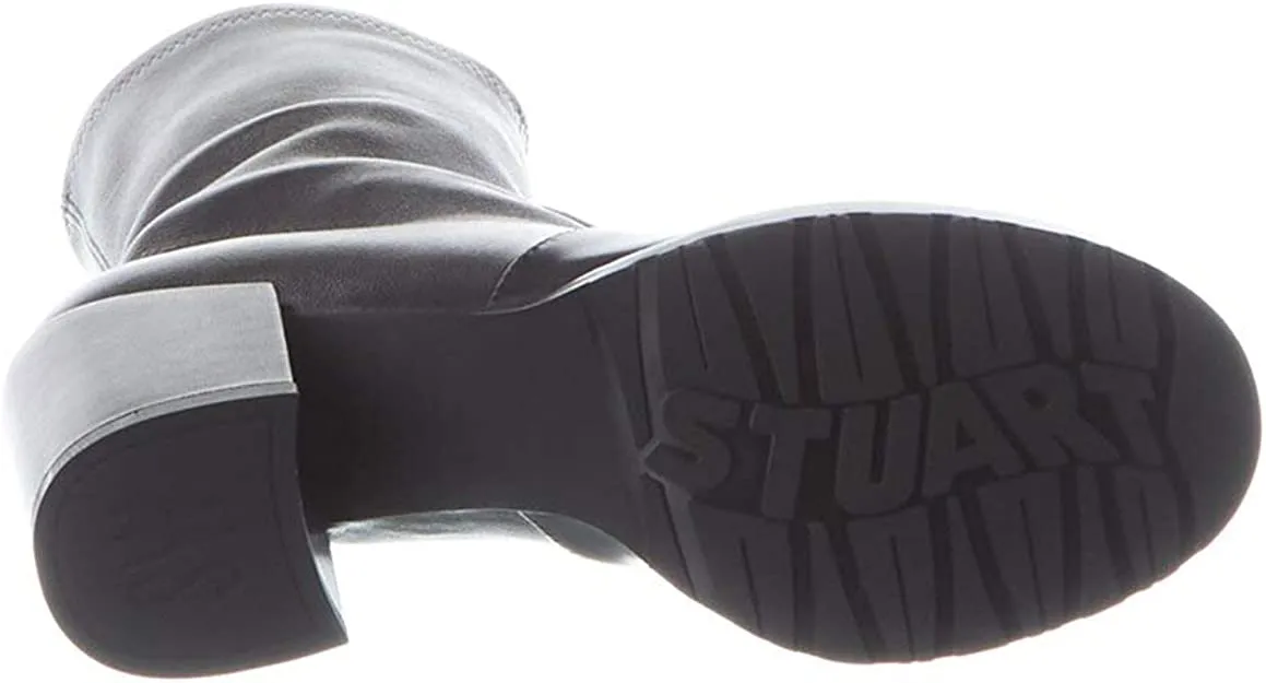 Stuart Weitzman Dalenna Leather Bootie, 6, Black